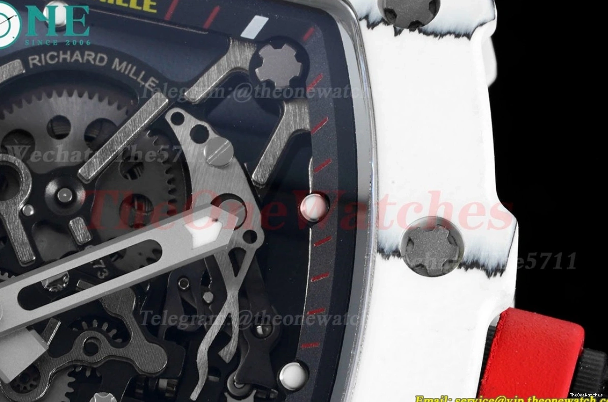 White Sonic Carbon RU Clone RMUL2 RM035 Red 0202